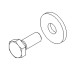 Schraube 6 Kant M10x25mm - 25 Stück