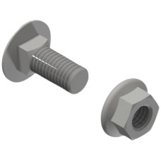 Schraubengarnitur M6x12mm EBO zu Trennwand + Kanal T-Scopic tauchfeuerverzinkt - 1 Stück