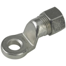 Schraubkabelschuh Flury PA 73 für Draht Ø6mm Messing vernickelt