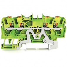 Schutzleiterklemme WAGO TopJob-S 2.5mm² 4L grün-gelb Serie 2202 - 1 Stück