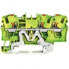 Schutzleiterklemme WAGO TopJob-S 4mm² 3L grün-gelb Serie 2204 - 1 Stück