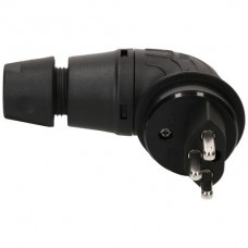 Stecker TH55 Typ 23 Max Hauri 90° IP55 16A 250V für Kabel Ø 6.5…14mm schwarz