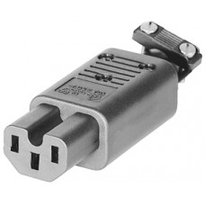 Gerätesteckdose T113 schwarz 120°C Typ 4782