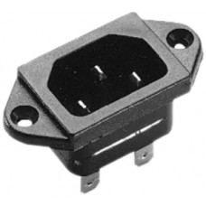 EB-Gerätestecker 3P T113 10A 250V C14 schwarz 29,5x22