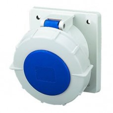 EB-Steckdose CEE 125A 3P 6h 230V blau schräg IP67 Mennekes