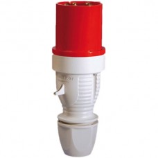 Stecker CEE 4L 63A 6h rot IP44 mit Kabelverschraubung