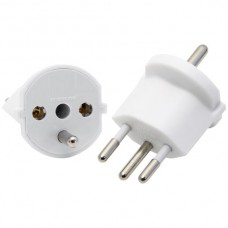 Fixadapter MH 3L 10A 230VAC weiss Schuko/T12 CEE7/7-CH T12