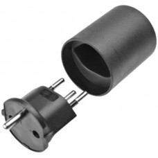 Uebergangsstecker Typ 12 3-Pol schwarz