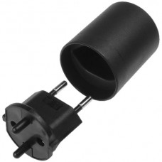 Uebergangsstecker Typ 12 2-Pol schwarz