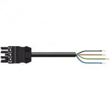 Anschlussleitung Wago WINSTA 4x1,5mm² Buchse-freies Ende 1m schwarz
