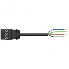 Anschlussleitung Wago WINSTA 4x1,5mm² Stecker-freies Ende 1m schwarz