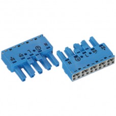 Buchsenteil 5L 2x0,5-4mm2 blau Wago Winsta