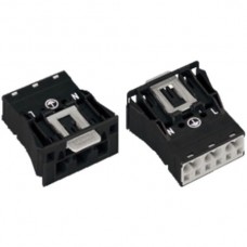 Stecker Snap-In 3L 2x0,5-4mm2 schwarz Wago