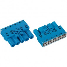 Steckerteil 5L 2x0,5-4mm2 blau Wago Winsta