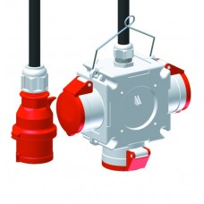 Kreuzverteiler Bals CEE16/5 6h 1×CEE16/5 6h 2×T25 mit Kabel