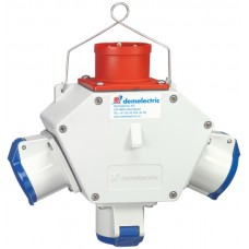 Kreuzverteiler Demelectric HG840 3×CEE 16/3 Stecker 1×CEE16/5