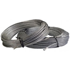 Stahldrahtseil 3mm plastifiziert Rolle à 10m