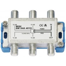 F-Abzweiger 4x DM54A WISI 5-2400 MHz, 15dB, DC-Bypass