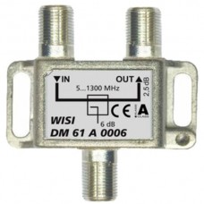 F-Abzweiger WISI DM61A 0006 1-fach 6dB 5-1300MHz