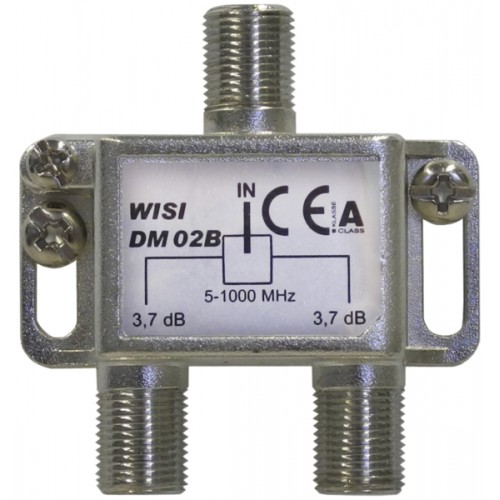 Verteiler-F, 2xWISI DM02B 2x3,7dB 5-1000MHz