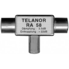 R/TV T-Stück f-f-m Telanor Entkoppl. 26dB, Durchg. 4dB