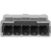 Verbindungsklemme Electro Terminal 5P 0.5-2.5mm² grau transparent - 100 Stück