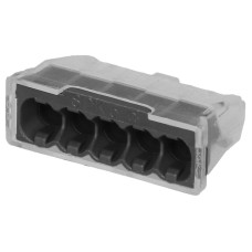 Verbindungsklemme Electro Terminal 5P 0.5-2.5mm² grau transparent - 100 Stück
