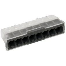 Verbindungsklemme Electro Terminal 8P 0.5-2.5mm² grau transparent - 50 Stück
