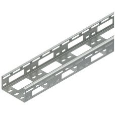 Verteilerrinne Niedax C-förmig 50x100x3000mm t=1,5mm Stahl feuerverzinkt - Länge 3m