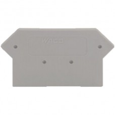 Wago-Abschlussplatte grau 4mm2