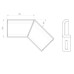 Winkelverbinder Unex fallend 100mm aus U23X Winkelverbinder Unex fallend 100mm aus U23X