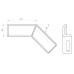Winkelverbinder Unex fallend 60 aus U48X Winkelverbinder Unex fallend 60 aus U48X