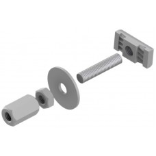 Anbinder Lanz Innengewinde Schlitz M12  - 10 Stück