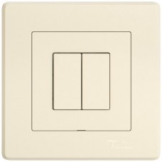 Abdeckset EDIZIO.liv Wiser SNAPFIX für Druckschalter 2K 2 Tasten crema GMI A Abdeckset EDIZIO.liv Wiser SNAPFIX für Druckschalter 2K 2 Tasten crema GMI A