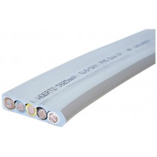 Flachkabel Woertz 5G25 PVC GR ÖLFEST UV 5x25mm² 3LNPE lichtgrau Eca B W- Länge 100m