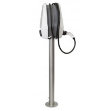 Standsäule smartfox in Edelstahl passend für SF Pro Charger doppelt