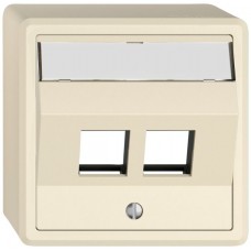 AP-Montageset EDIZIO.liv Keystone SNAPFIX schräg 2x crema