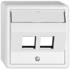 AP-Montageset EDIZIO.liv Keystone SNAPFIX schräg 2x weiss