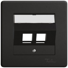 UP-Montageset EDIZIO.liv Keystone SNAPFIX schräg 2x schwarz