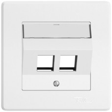 UP-Montageset EDIZIO.liv Keystone SNAPFIX schräg 2x weiss