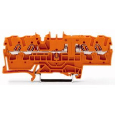 Durchgangs-Reihenklemme TopJob-S 2.5mm² 4L orange konturengleich - 1 Stück