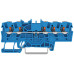 Durchgangs-Reihenklemme WAGO TOPJOB S 1.5mm² 24A Push-in 5×1 TH35 blau - Pack à 20 Stück