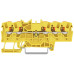 Durchgangs-Reihenklemme WAGO TOPJOB S 1.5mm² 24A Push-in 5×1 TH35 gelb - Pack à 20 Stück