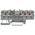 Durchgangs-Reihenklemme WAGO TOPJOB S 1.5mm² 24A Push-in 5×1 TH35 grau - Pack à 20 Stück