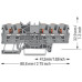 Durchgangs-Reihenklemme WAGO TOPJOB S 1.5mm² 24A Push-in 5×1 TH35 grau - Pack à 20 Stück