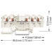 Durchgangs-Reihenklemme WAGO TOPJOB S 1.5mm² 24A Push-in 5×1 TH35 lichtgrau - Pack à 20 Stück