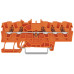 Durchgangs-Reihenklemme WAGO TOPJOB S 1.5mm² 24A Push-in 5×1 TH35 orange - Pack à 20 Stück
