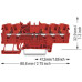 Durchgangs-Reihenklemme WAGO TOPJOB S 1.5mm² 24A Push-in 5×1 TH35 rot - Pack à 20 Stück