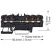 Durchgangs-Reihenklemme WAGO TOPJOB S 1.5mm² 24A Push-in 5×1 TH35 schwarz - Pack à 20 Stück