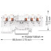Durchgangs-Reihenklemme WAGO TOPJOB S 1.5mm² 24A Push-in 5×1 TH35 weiss - Pack à 20 Stück